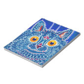 Bloc-note Chat gothique bleu (Tourné)