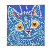 Bloc-note Chat gothique bleu (Devant)