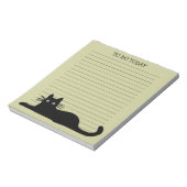 Bloc-note Chat Kitty noir cool sur mesure (Tourné)