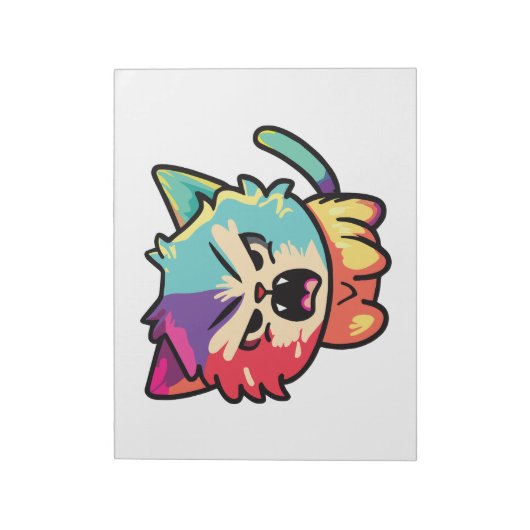 Bloc-note Chat mignon en colère qui baisait. (Tourné)