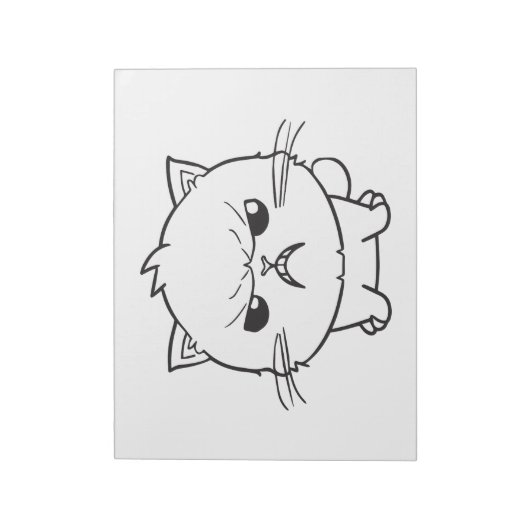 Bloc-note Chat mignon en colère qui baisait. (Tourné)