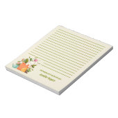 Bloc-note Chat mignon endormi et plantes alignées (Tourné)