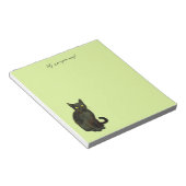 Bloc-note chat noir (Incliné)