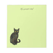 Bloc-note chat noir (Devant)