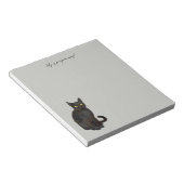Bloc-note chat noir (Incliné)