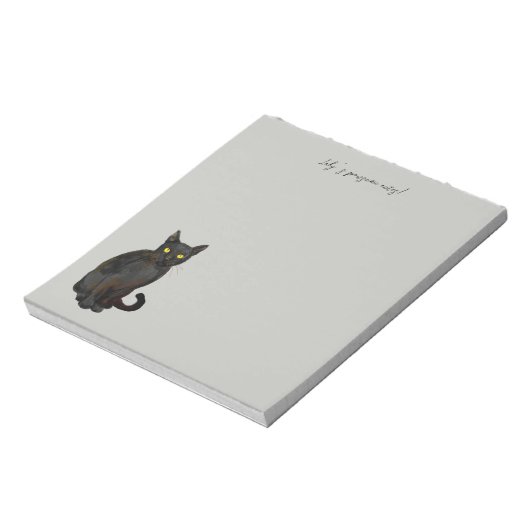 Bloc-note chat noir (Tourné)