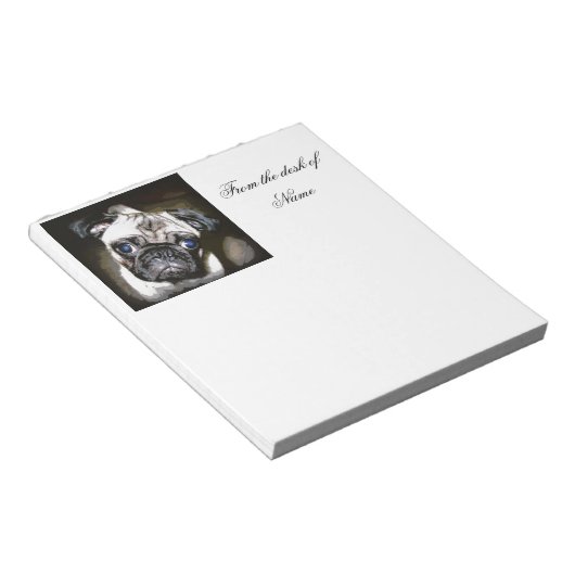 Bloc-note chat noir customisé (Incliné)