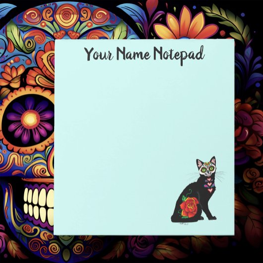 Bloc-note Chat noir de Sugar