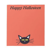 Bloc-note Chat noir d'Halloween (Devant)