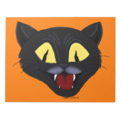 Bloc-note Chat noir Halloween (Devant)