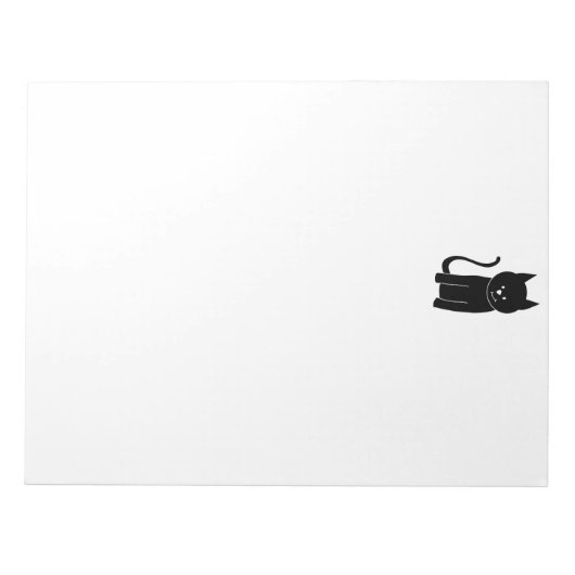 Bloc-note Chat noir mignon (Devant)