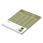Bloc-note Chat noir mignon et fleur – Personnalisé (Tourné)