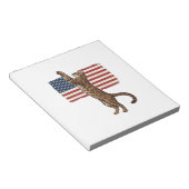 Bloc-note Chat patriotique Drapeau américain Design vectorie (Incliné)