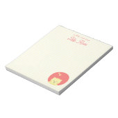 Bloc-note Chat rose mignon Personnalisé Filles rayées Jaunes (Tourné)