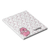 Bloc-note Chat rose Monogrammé C Enfant (Incliné)