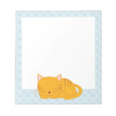 Bloc-note Chat Tabby Orange Dormant (Devant)