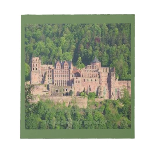 Bloc-note Château de Neuschwanstein Francfort & Citation all (Devant)