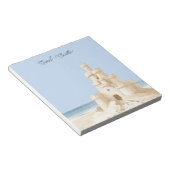 Bloc-note Château de Sable Crème de Plage Ciel Bleu (Incliné)