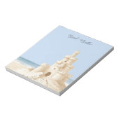 Bloc-note Château de Sable Crème de Plage Ciel Bleu (Tourné)