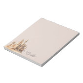 Bloc-note Château de Sable de Crème de Plage (Tourné)