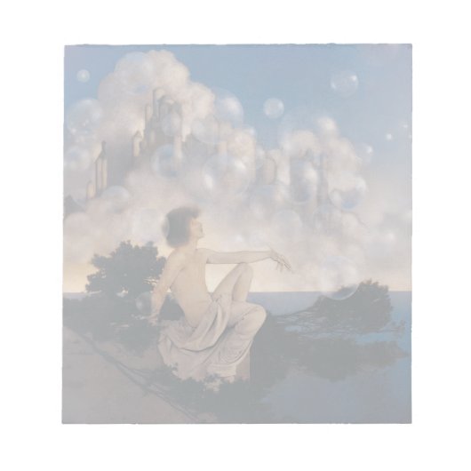 Bloc-note Châteaux en Espagne de Maxfield Parrish 1904 Fanta (Devant)