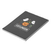 Bloc-note Chatloween Mignon Fantôme Chat Design Halloween_1 (Tourné)