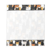 Bloc-note Chats blancs oranges noirs (Devant)