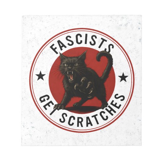 Bloc-note Chats Contre les Fascistes (Devant)