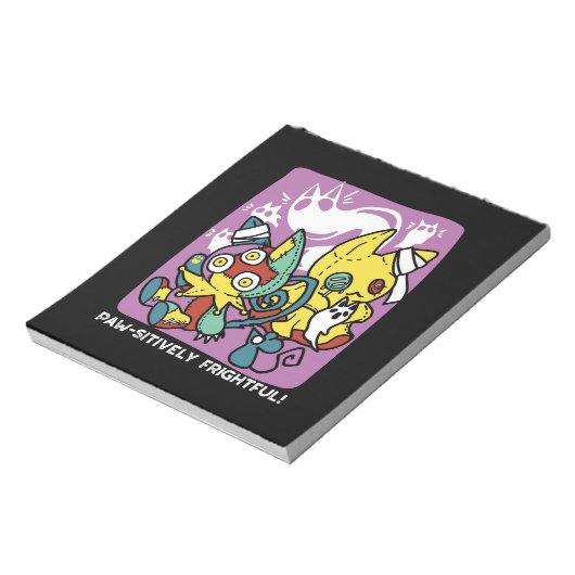 Bloc-note Chats déplaisants Halloween Art : Paw-sitly Fright (Tourné)