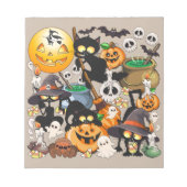 Bloc-note Chats drôles de Halloween Fête (Devant)
