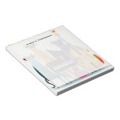 Bloc-note Chats musiciens de jazz cool Monogram (Incliné)