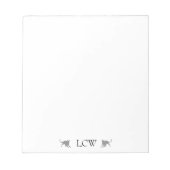 Bloc-note Chats noirs Monogramme (Devant)