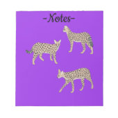 Bloc-note Chats serval (Devant)