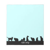 Bloc-note chats uniquement (Devant)