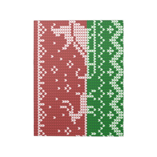 Bloc-note Chaudron moche Le Père Noël traîne et rennes (Tourné)