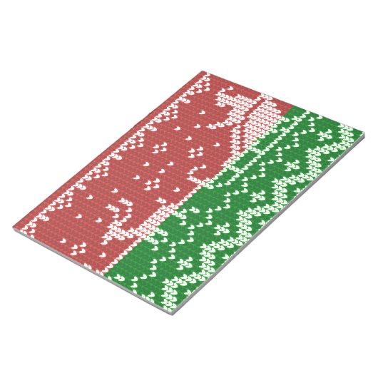 Bloc-note Chaudron moche Le Père Noël traîne et rennes (Incliné)