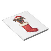 Bloc-note Chaussette de Noël Boxer (Incliné)