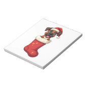 Bloc-note Chaussette de Noël Boxer (Tourné)
