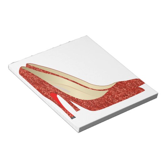 Bloc-note chaussons rubis (Incliné)