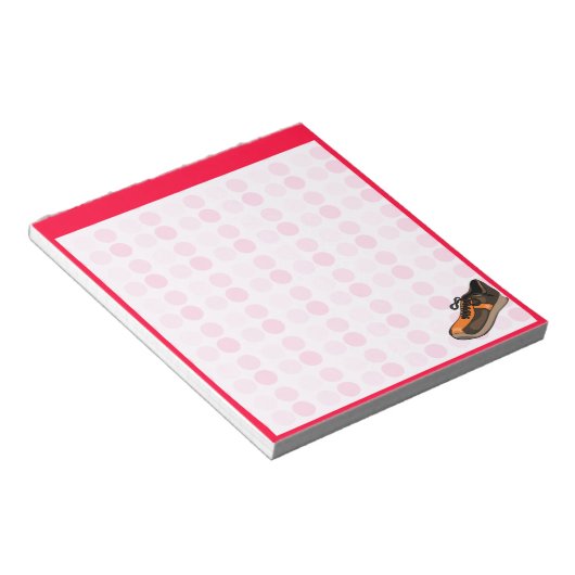 Bloc-note Chaussure à exécution mignonne (Incliné)