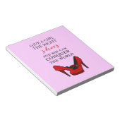 Bloc-note Chaussure-amateur, Donnez à une fille les bonnes c (Incliné)