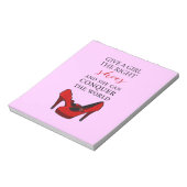 Bloc-note Chaussure-amateur, Donnez à une fille les bonnes c (Tourné)