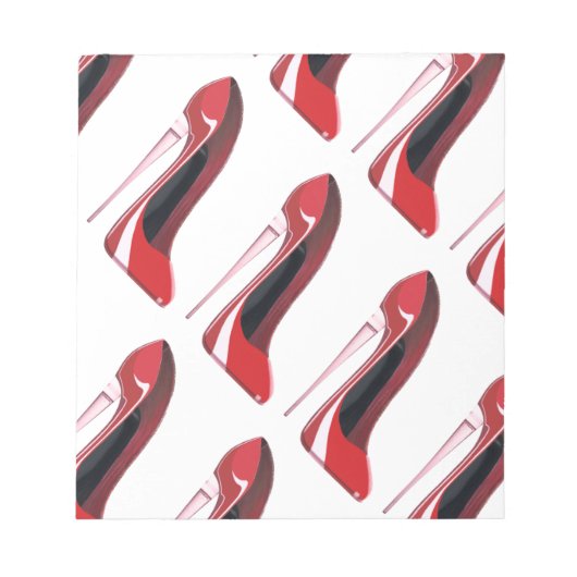 Bloc-note Chaussure d'art en talon rouge de Champagne (Devant)