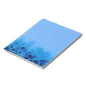 Bloc-note Chaussure de Disque Bleu Poisson Bleu Lined (Tourné)