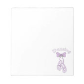 Bloc-note Chaussures dansantes-chaussons de ballet (Devant)