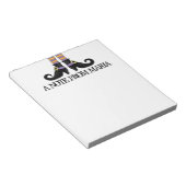 Bloc-note Chaussures de sorcière Whimsy avec bande violette (Incliné)