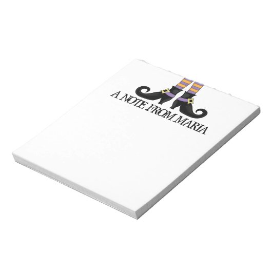 Bloc-note Chaussures de sorcière Whimsy avec bande violette  (Tourné)