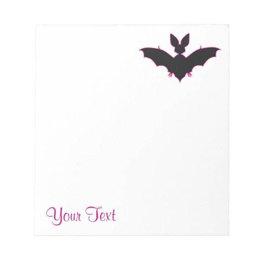 Bloc-note Chauve-souris d'Halloween (Devant)