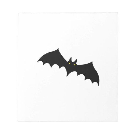 Bloc-note chauve-souris halloween (Devant)