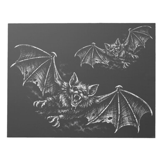 Bloc-note Chauve-souris plongeante - par BurnsInHell (Devant)